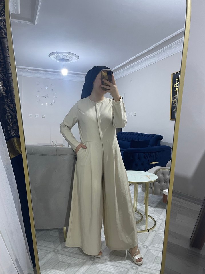 Bej rengi tulum - Görsel 2