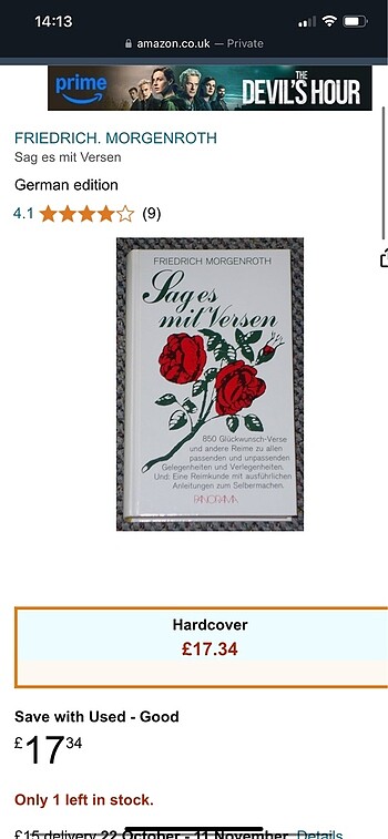 Almanca Ciltli Şiir Kitabı - Görsel 2