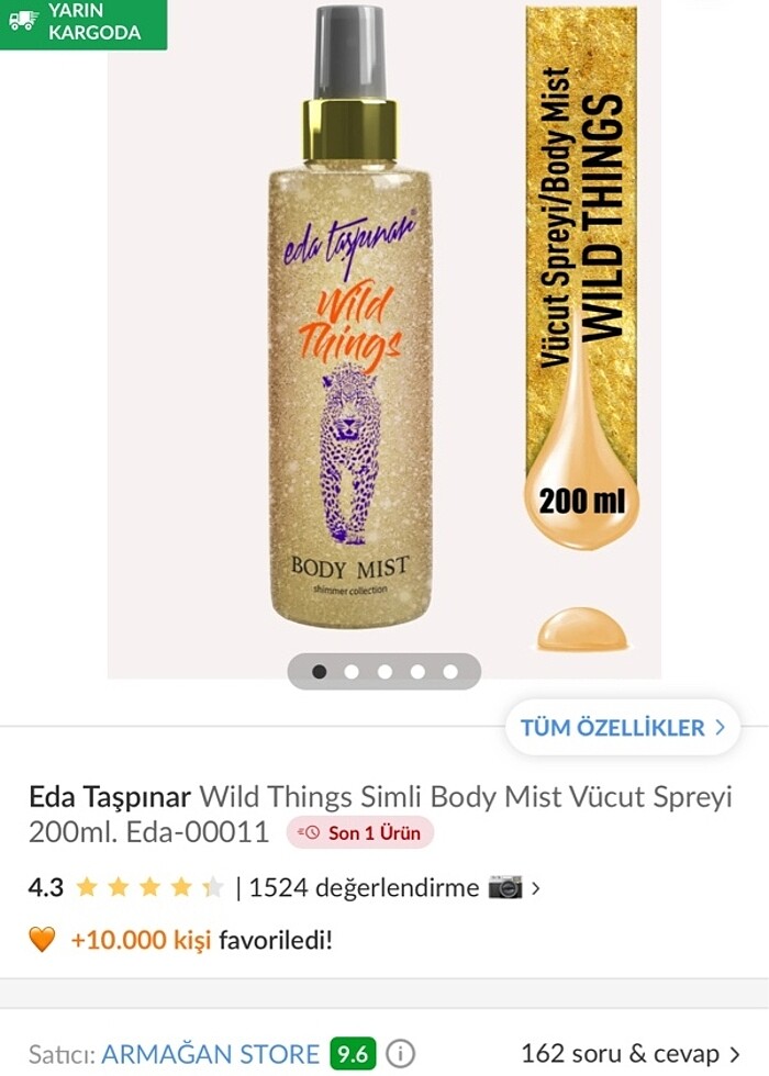 Eda Taşpınar Vanilyali Body Mist - Görsel 4