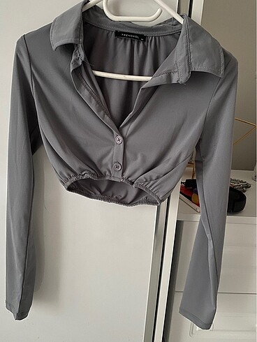 Trendyolmilla Gri Crop