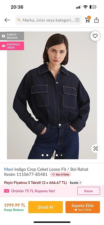 Mavi Jeans Mavi marka ceket