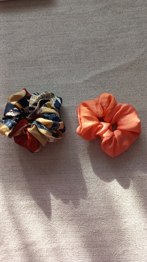 Renkli Saten Lastikli Saç Tokaları - Görsel 2