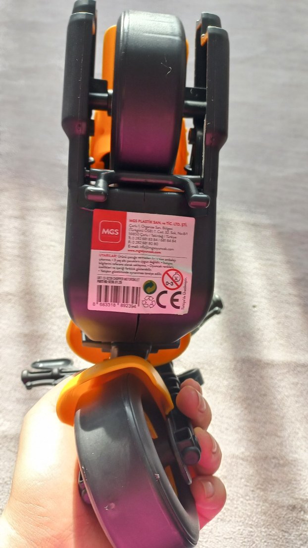 Sarı Renkli Oyuncak Motosiklet - Görsel 3