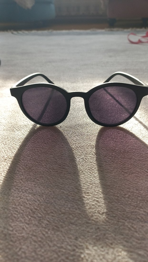 Siyah Minimalist Gotik Kadın Güneş Gözlüğü - Görsel 2