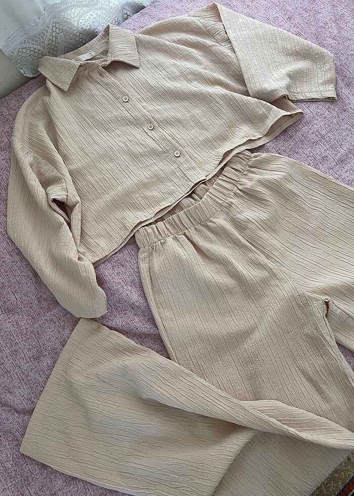 Krem ikili takım - Görsel 5