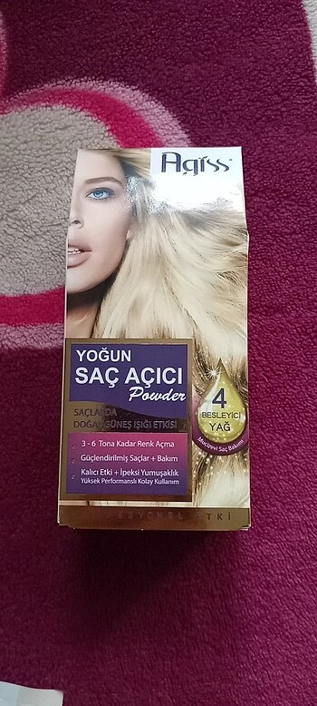 Yoğun toz saç açıcı agiss