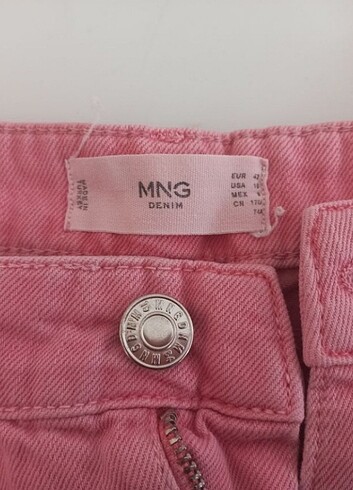 42 Beden pembe Renk Mango kadin pembe jean