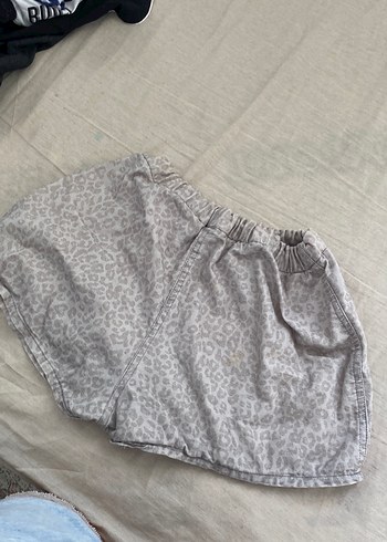 Gri Salaş Mini Şort - Görsel 4