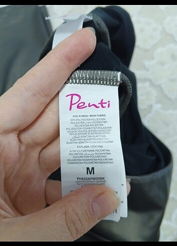 m Beden gri Renk Orjinal Penti parlak tayt