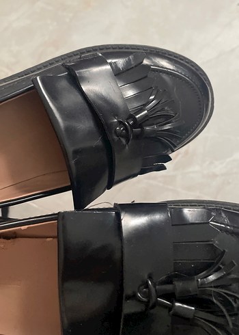 Siyah Deri  Loafer - Görsel 2