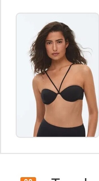 Oysho Oysho siyah bikini üstü