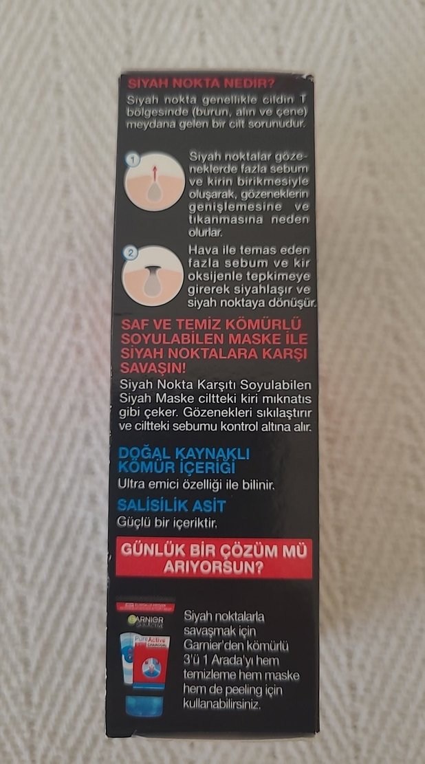 Garnier Siyah Nokta Karşıtı Kömürlü Maske - Görsel 5