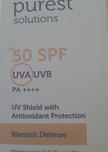 The Purest Solutions SPF 50  Güneş Kremi 50 ml renkli 2 adet - Görsel 2