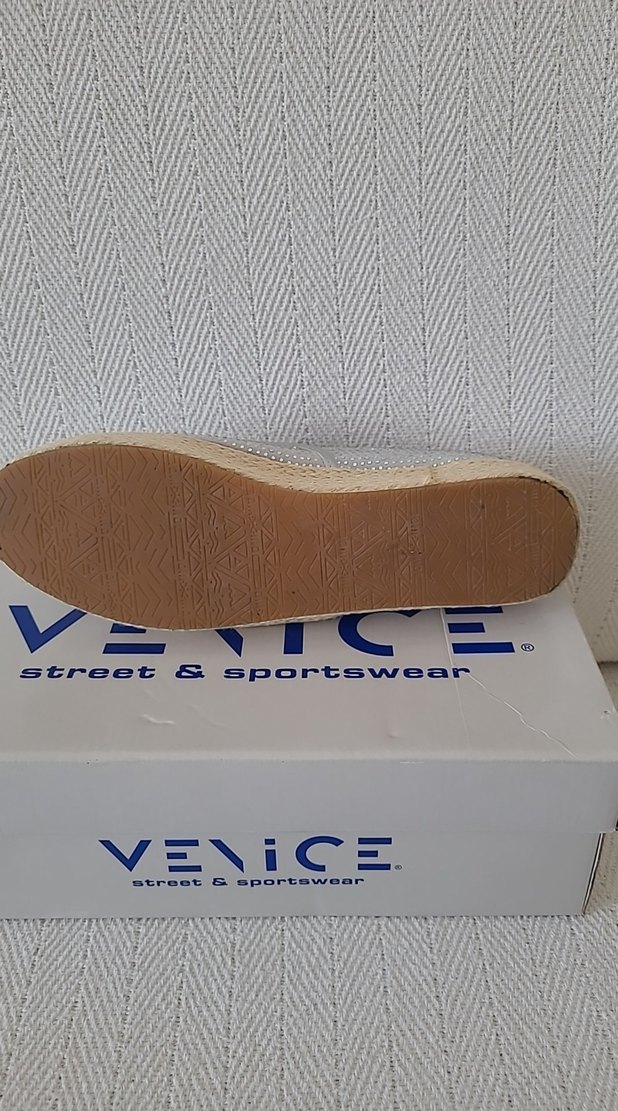 Taş ve hasır detaylı Kadın yazlık ayakkabı - Görsel 4