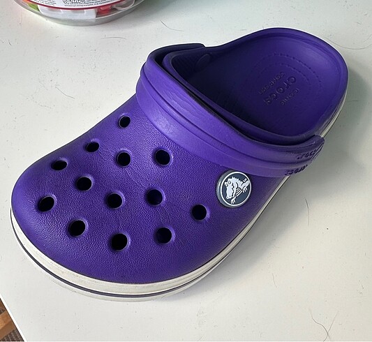 29 Beden mor Renk Orjinal kız çocuk Crocs terlik