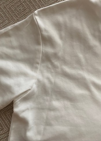 Beyaz Pamuklu unısex Tişört - Görsel 3