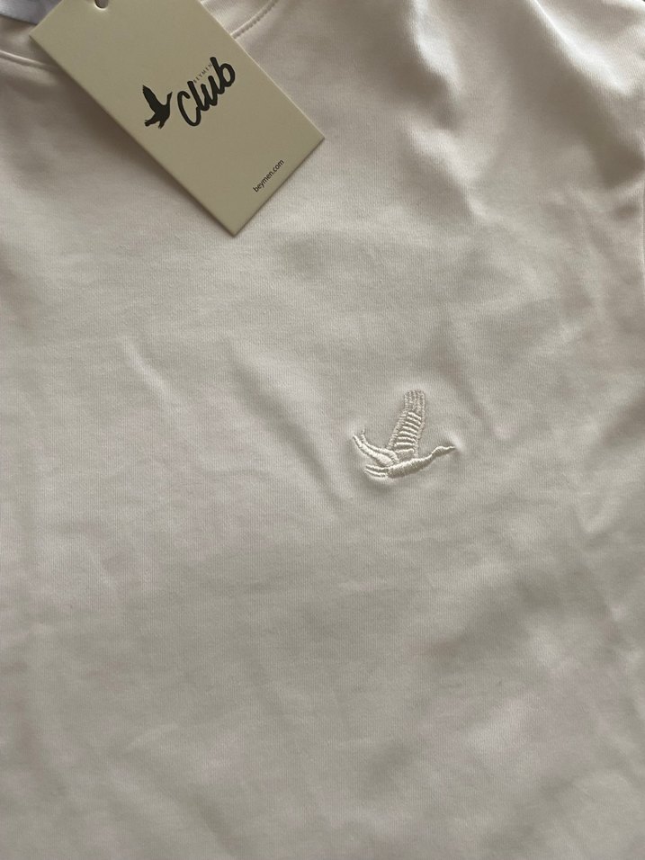 Beyaz Pamuklu unısex Tişört - Görsel 2