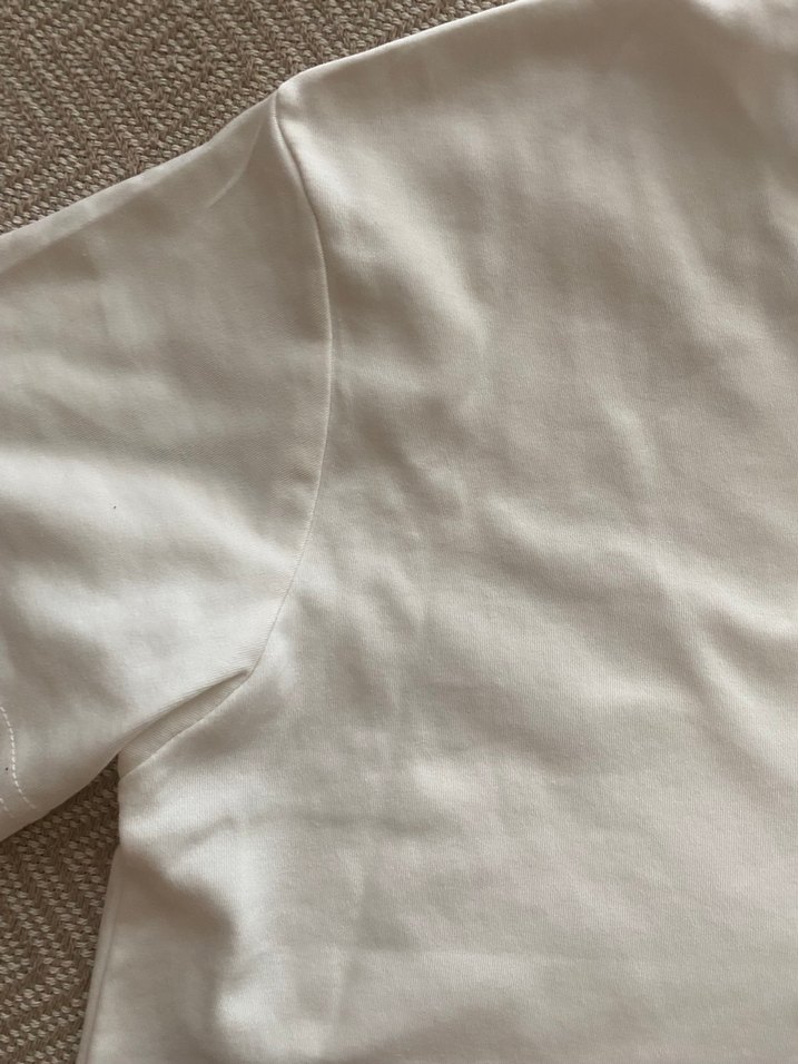 Beyaz Pamuklu unısex Tişört - Görsel 3