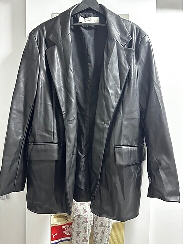 Deri blazer ceket