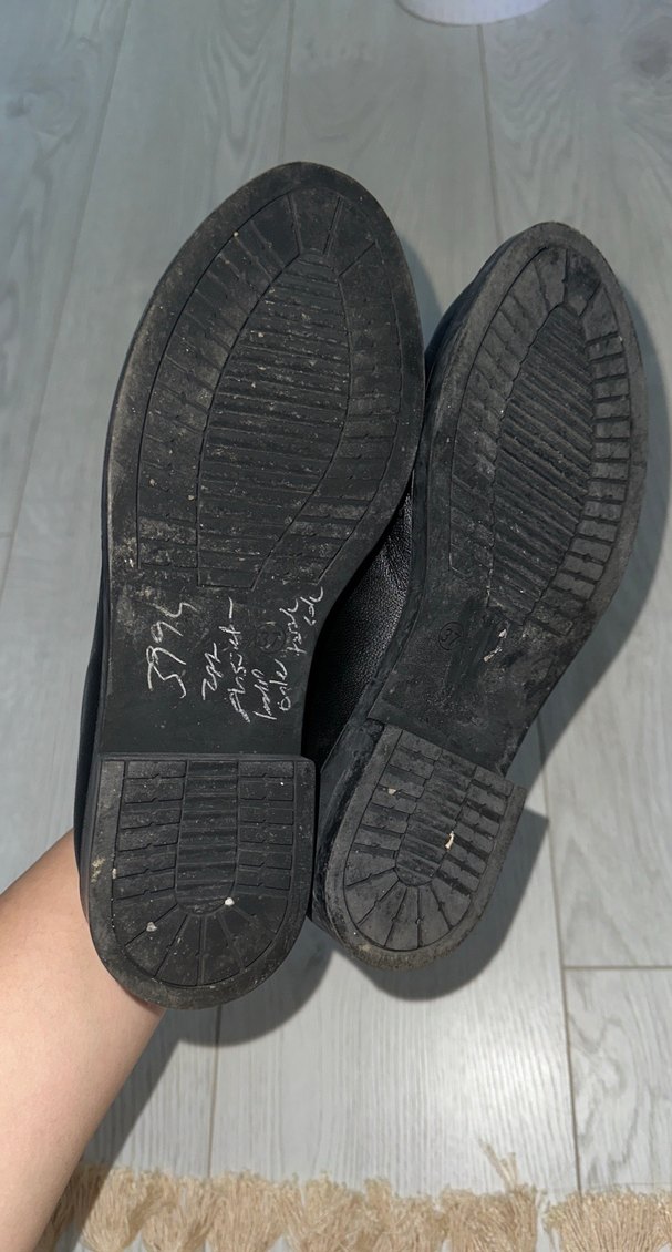 Sivri Uçlu, Tokalı, Siyah Kadın Goth Ayakkabı - Görsel 4