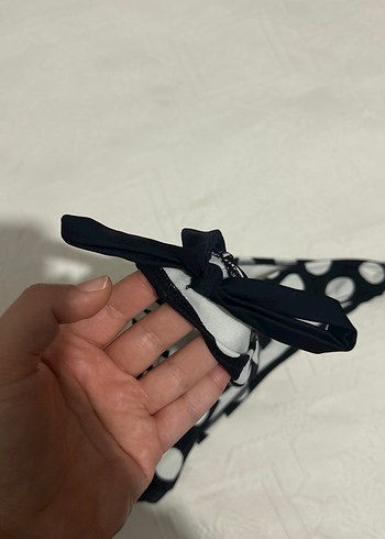 Puantiye Desenli Siyah Bikini Altı - Görsel 3