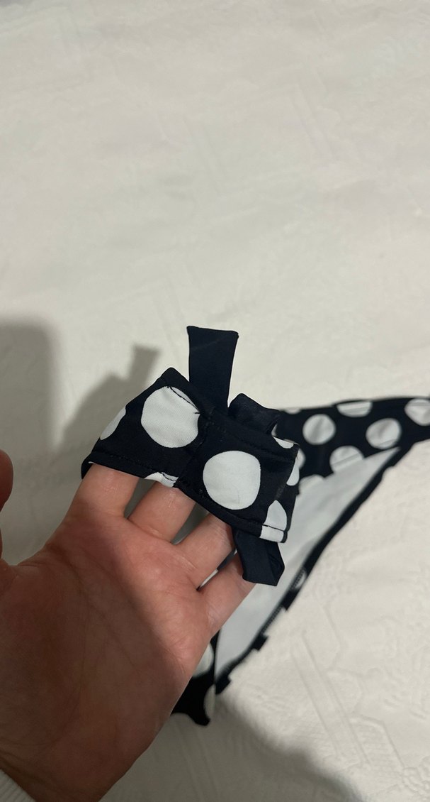 Puantiye Desenli Siyah Bikini Altı - Görsel 2