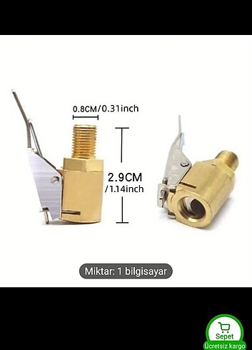 Hızlı şişirme başlığı 