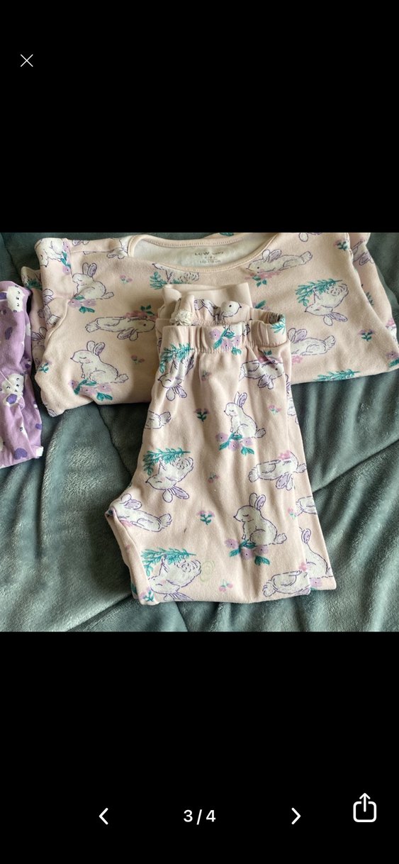 Kız Çocukları İçin Düğmeli Kısa Kollu Pijama Takımı - Görsel 3