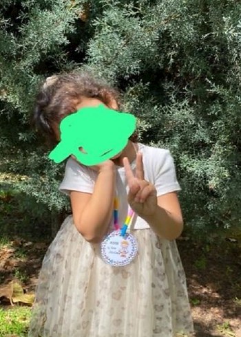 Kız Çocuk Beyaz Kısa Kollu Pofuduk Elbise - Görsel 2