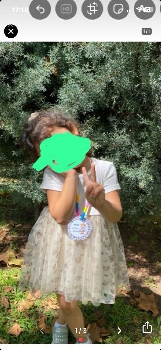 Kız Çocuk Beyaz Kısa Kollu Pofuduk Elbise - Görsel 2