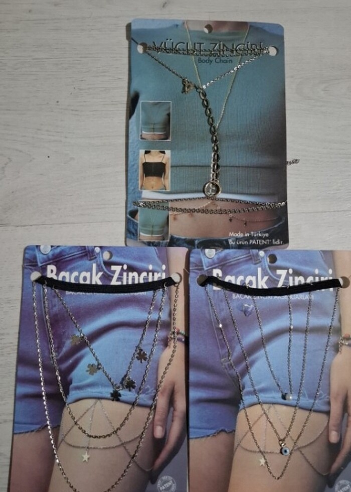 Bacak vücut zinciri 3 adet fiyatıdır - Görsel 2