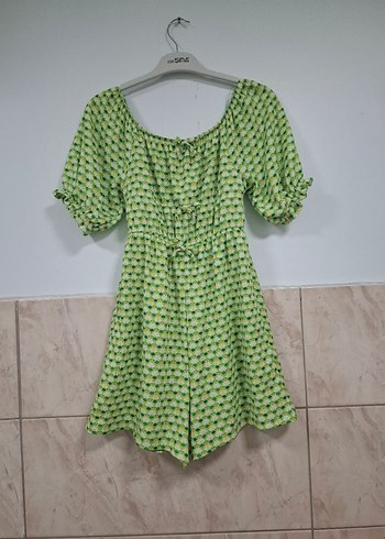 Yeşil Düğmeli Tulum - Görsel 5