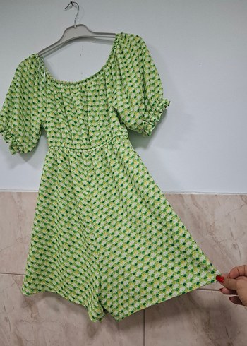 Yeşil Düğmeli Tulum - Görsel 10