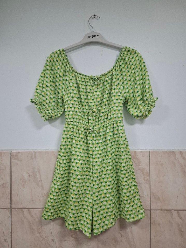 Yeşil Düğmeli Tulum - Görsel 2