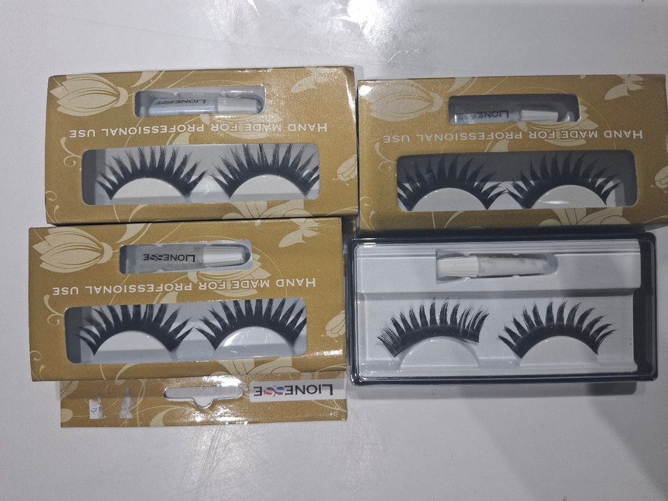 Bej Renkli Takma Kirpik Seti 4 adet fiyatı - Görsel 2