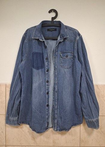 Valentino Dugmeli Denim Kadin Gomlek