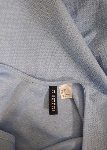 Mavi Midi Kolsuz Piliseli Elbise - Görsel 10