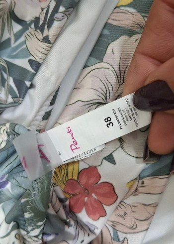 Bohem Çok Renkli Drapeli Mini Mayo - Görsel 16