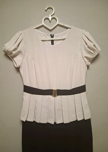 Kemer Detaylı Midi Elbise - Görsel 5