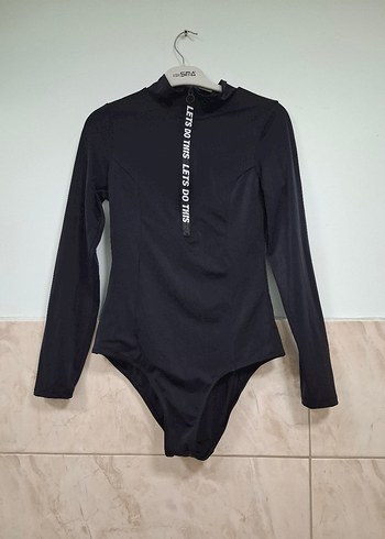 Siyah Uzun Kollu Kadın Mayo - Görsel 6