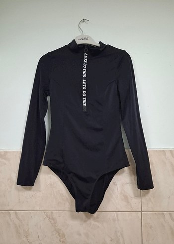 Siyah Uzun Kollu Kadın Mayo - Görsel 7