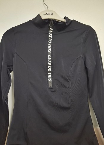 Siyah Uzun Kollu Kadın Mayo - Görsel 8