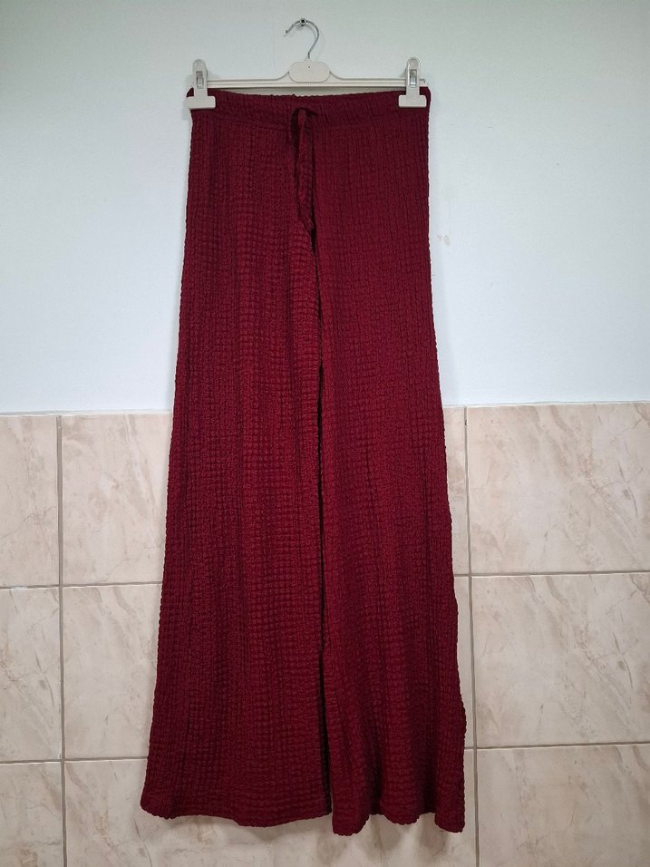 Bordo Tek Omuzlu Pilili 2 Li takım - Görsel 4