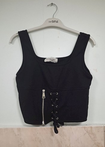 Siyah Süet Gotik Mini Bustiyer - Görsel 4