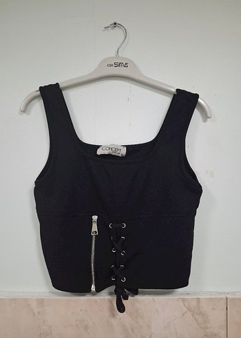 Siyah Süet Gotik Mini Bustiyer - Görsel 2