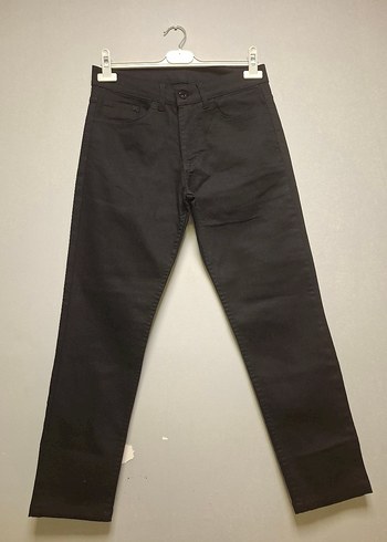 38 Beden Siyah Keten Pantolon