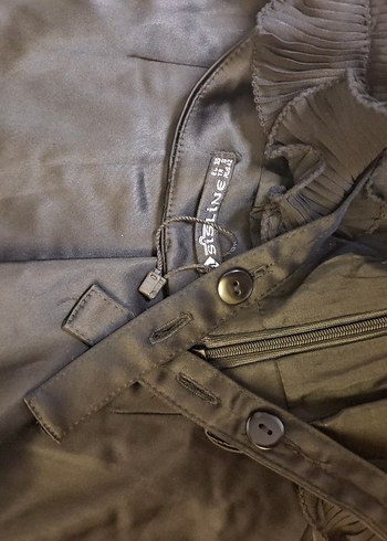 Siyah Fırfırlı Midi Abiye Elbise - Görsel 20