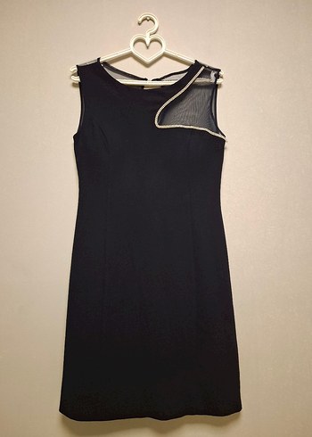 Koyu Lacivert Parlak Midi  Abiye Elbise - Görsel 4