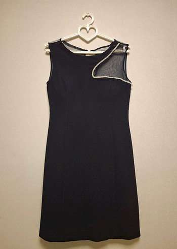 Koyu Lacivert Parlak Midi  Abiye Elbise - Görsel 6