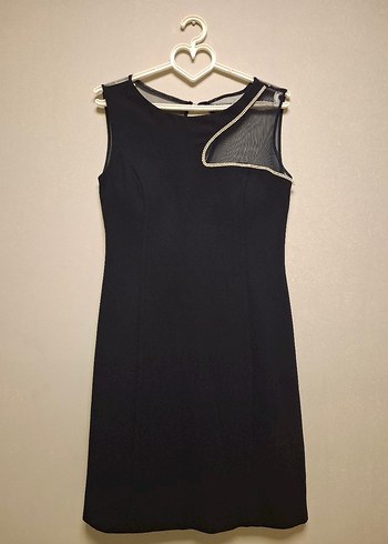 Koyu Lacivert Parlak Midi  Abiye Elbise - Görsel 7